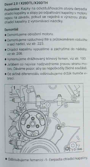 Opel Astra Vodn Pumpa Astra G F Rum Opel Klub